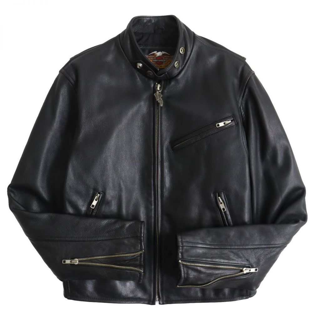 Other Harley Davidson Leather Rider Jacket Black Leather Outerwear